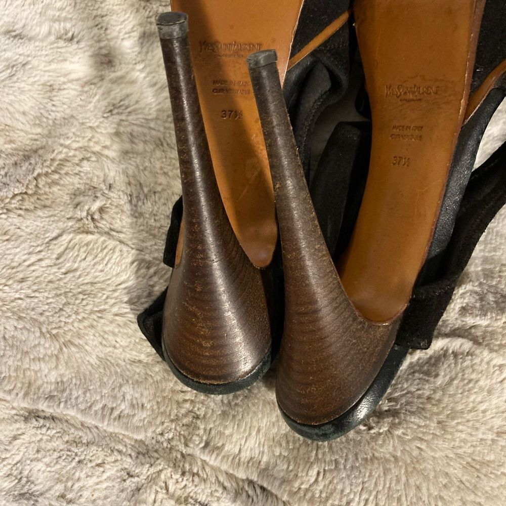 𝅺: : YSL Yves Saint Laurent Platform Sandals Stiletto Heels : :​ - Picture 8 of 15